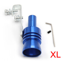 (Blue XL) Universal Car Turbo Sound Whistle - S/XL Vehicle Refit Device Exhaust Pipe Enhancer