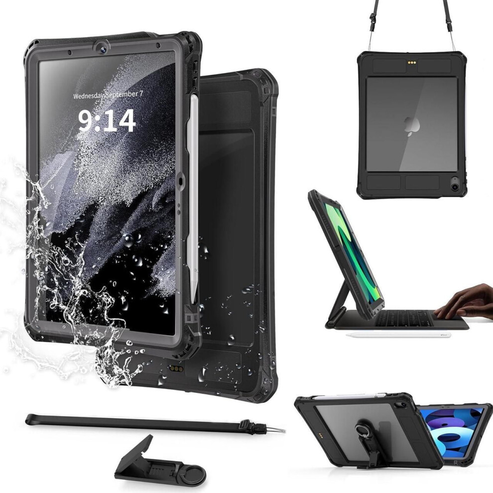For Ipad Air 11 Inch Case Waterproof (M3/M2-2025/2024), Cover For Ipad Air 6Th/5Th/4Th Generation 10.9 Inch 2022/2020, Built-In Screen Protector, Penc 609808355178