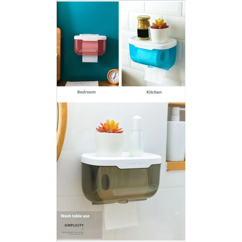 Plastic Tissue Container Toilet Paper Holder For Easy-1 1 2