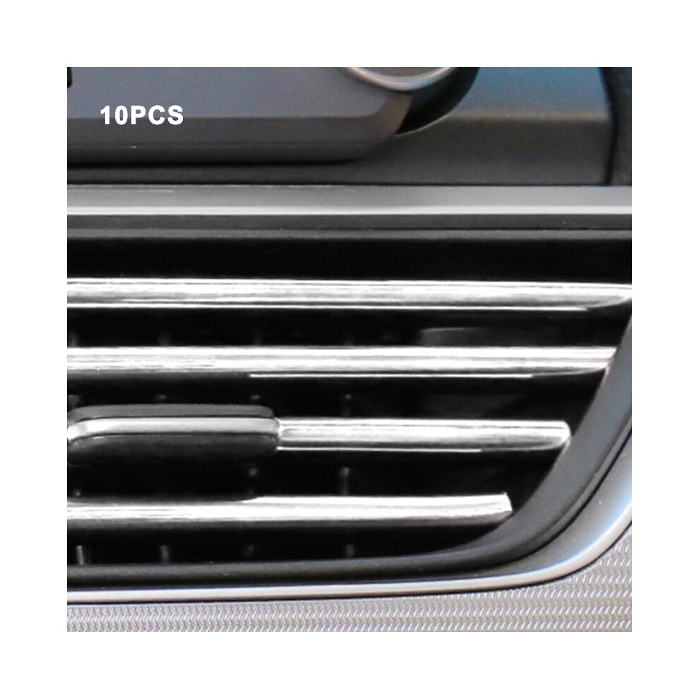 ( 1) 10Pcs 20Cm U-Shape Car Ac Outlet Decor Strips Blue 123643755660