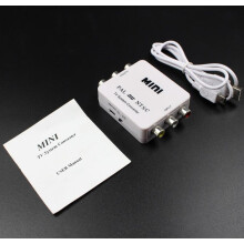 Dual-Way NTSC to PAL and PAL to NTSC Video System Converter Adapter