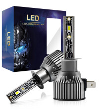 (For H1) 2PCS LED White Headlight 12000LM 120W 6500K Spotlight Waterproof Driving Lights