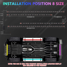 (60*90) RGB LED Car Neon Light Chassis Atmosphere Lamp Kit For Ford Dodge SUV ATV UTV