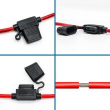 Waterproof Inline ATC Fuse Holder 40A with 10AWG Wire for Automotive Use