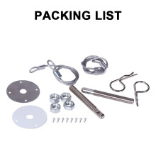 Cable Pull Hood Locks Set Universal Stainless Steel Hood Pins Bonnet Lock Pin