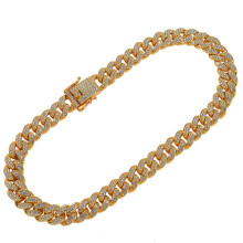 (Golden 20 inches) Hip Hop Alloy Snake Bone Jewelry Anklet Couple Bracelet Punk Necklace Wild Cuban Necklace