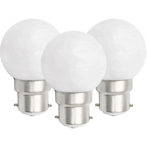 Dimmable B22 LED Bulb 3W Golf Ball Light compatible with Warm White Lighting 1