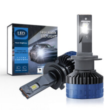 (H7) 2PCS Headlight Bulb Conversion Kit 400W 6000K 60000LM LED Light Super Bright