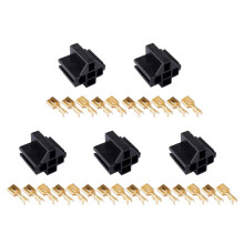 5pcs 5-Pin 12V 30A/40A Relay Connector with 6.3mm Terminal Socket