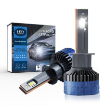 (H1) 2PCS Headlight Bulb Conversion Kit 400W 6000K 60000LM LED Light Super Bright