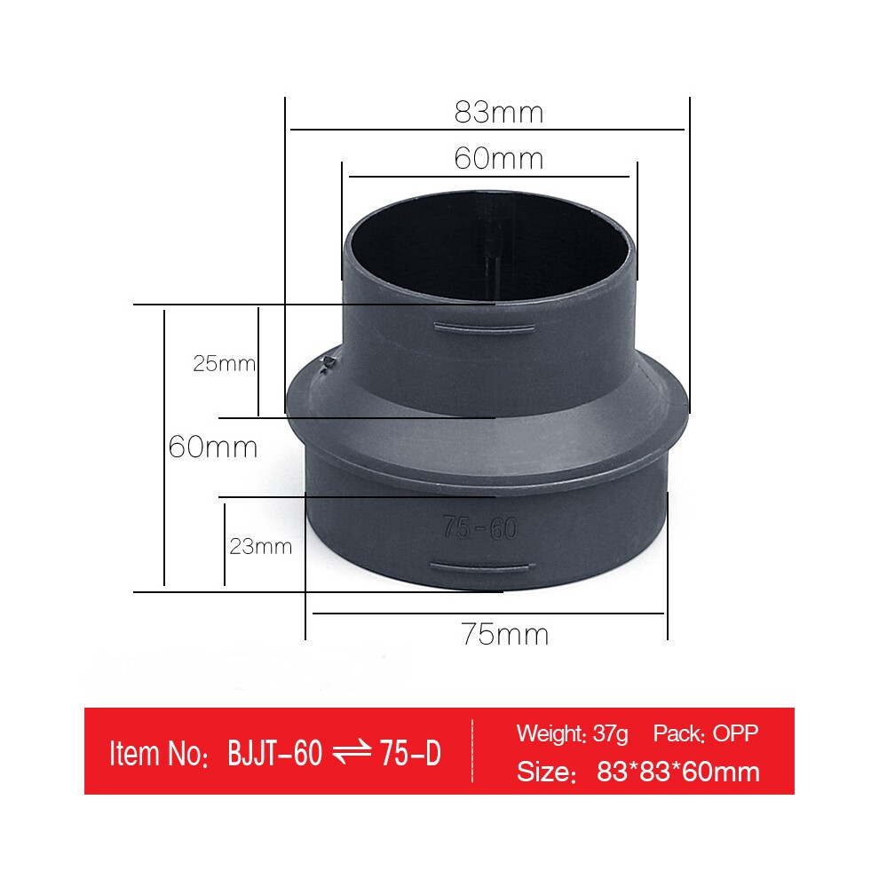 60Mm To 75Mm Parking Heater Ducting Reducer Connector Air Heater Duct Pipe 110691669957