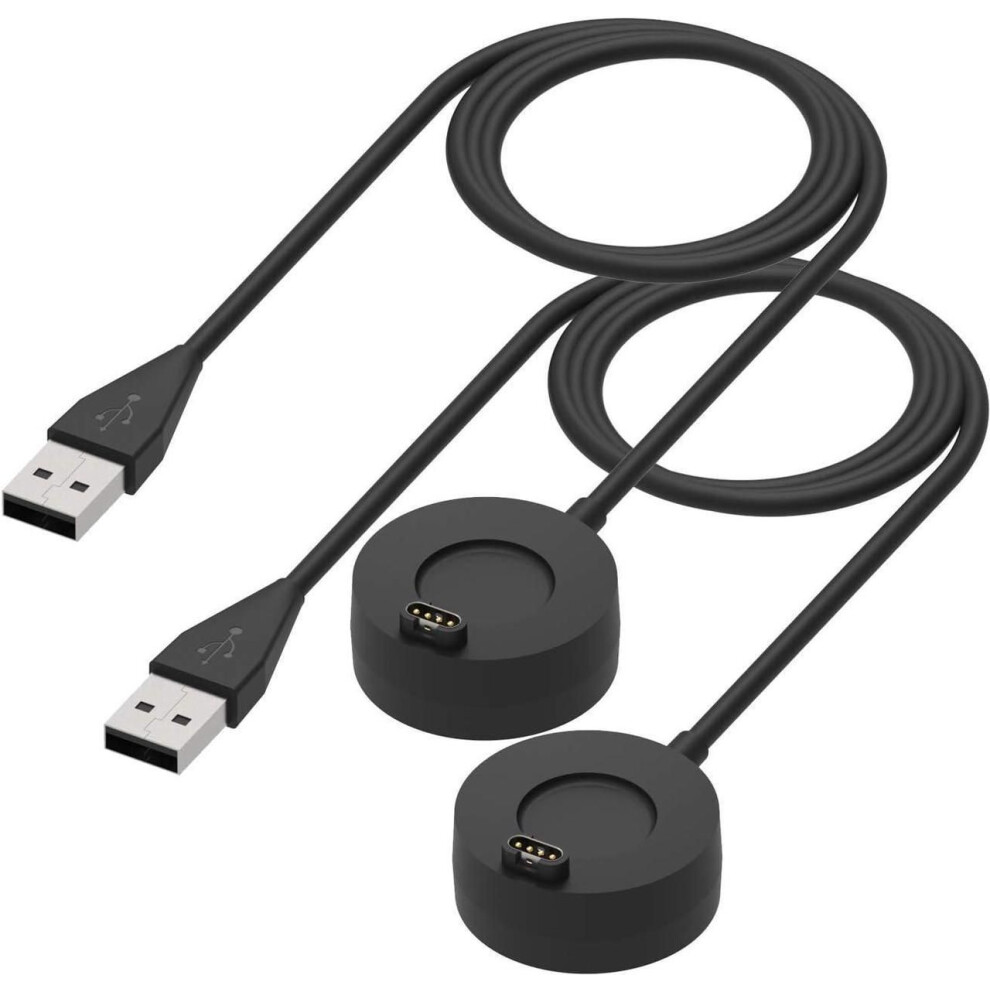 2-Pack Charger Compatible With Garmin Approach S62 S42 S40 S12 S10 S50 S60 S70, Fenix 8 7 6 5, Vivoacive 5 4 3, Venu 3 2 Charger Dock, Replacement Por 609808355895