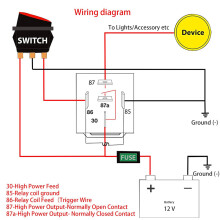 10pcs 40A Waterproof 5 Pin 12V Relay Switch JD1914 Automotive Relay For Car Boat