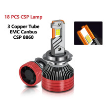 (H7) 2PCS LED Light Kit 100W 6000K 20000LM Super Bright Headlight Bulb Conversion