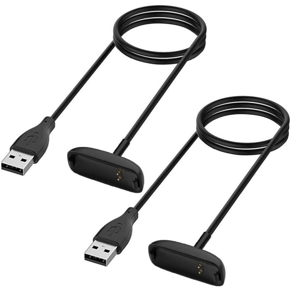 Charger For Fitbit Inspire 2 / Fitbit Ace 3 Fitness Tracker, Replacement Charging Cable Cord Accessory For Fitbit Inspire 2 [2-Pack, 3.3Ft/1M] 609808355949