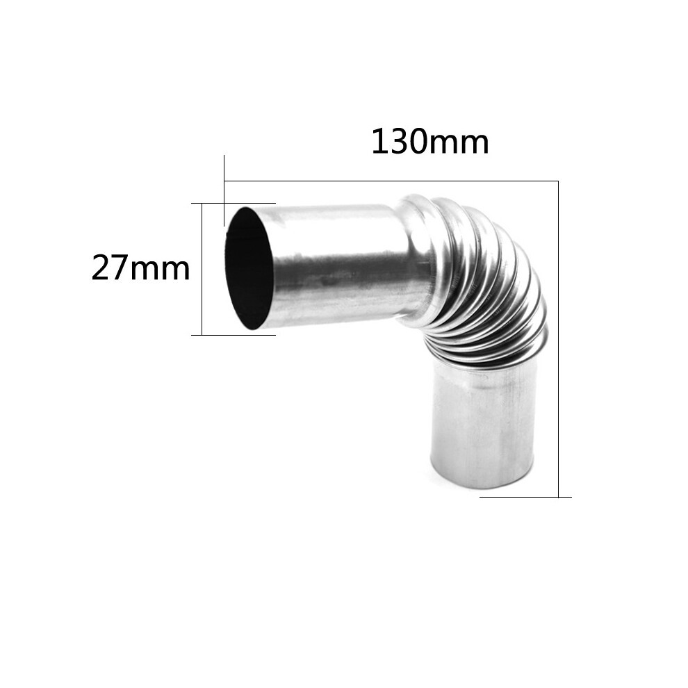 25Mm Exhaust Pipe Tube Elbow Connector For Webasto Eberspacher Diesel Heater Silver 110691670144