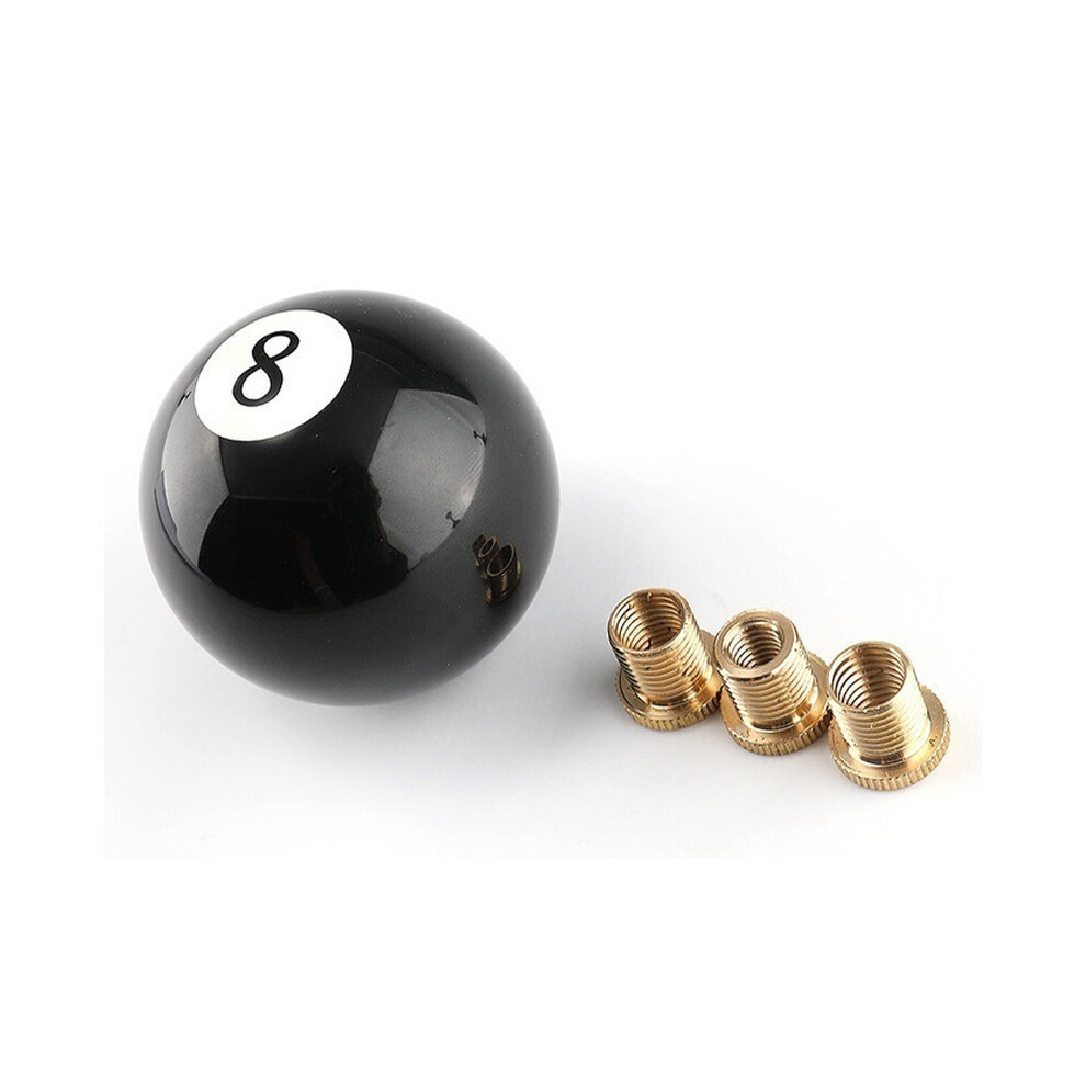 8 Ball Pool Billiard Gear Shifter Knob For Car/Truck, Includes Adapter 123643756278