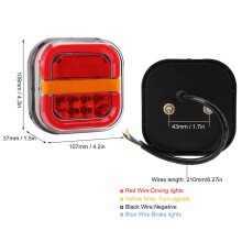 LED Trailer Tail Lights Square Licence Plate Lights Parking Lights For Trucks