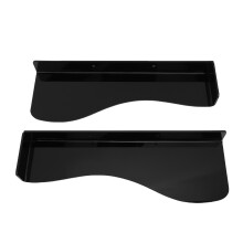 2 Stück L-förmiges Schuhregal 30x10x3cm 3kg Schwarz