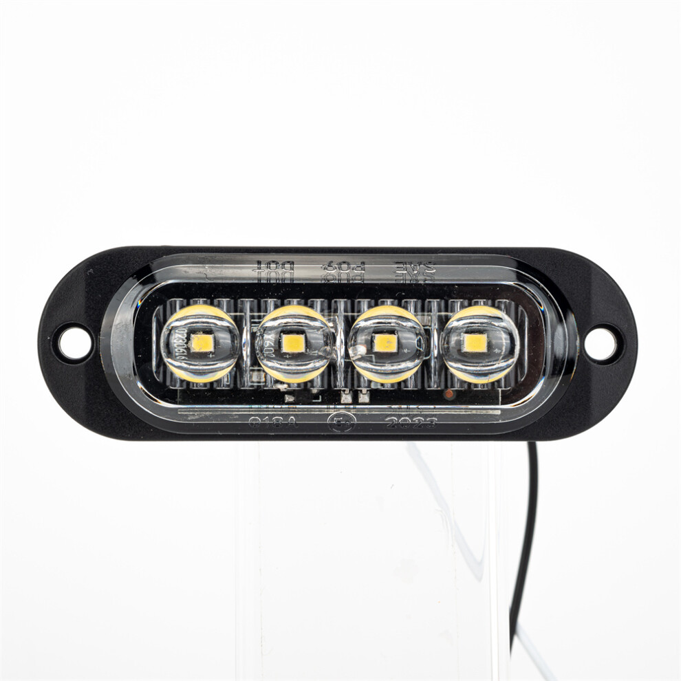 (White) Corner Side Marker Led Lights Outline Lamp For Truck Trailer Van Bus 12V-24V White 110691670663