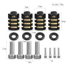 (+15mm) Brass Counterweight Wider Adapter Wheel Block RC Car Parts for Traxxas TRX4 TRX6