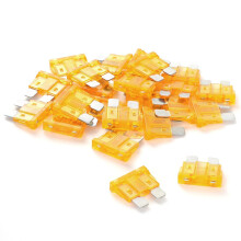 (25A) 100 pcs 5A/10A/15A/25/40A ATC/ATO Automotive Fuses for Caravans Boat ATV