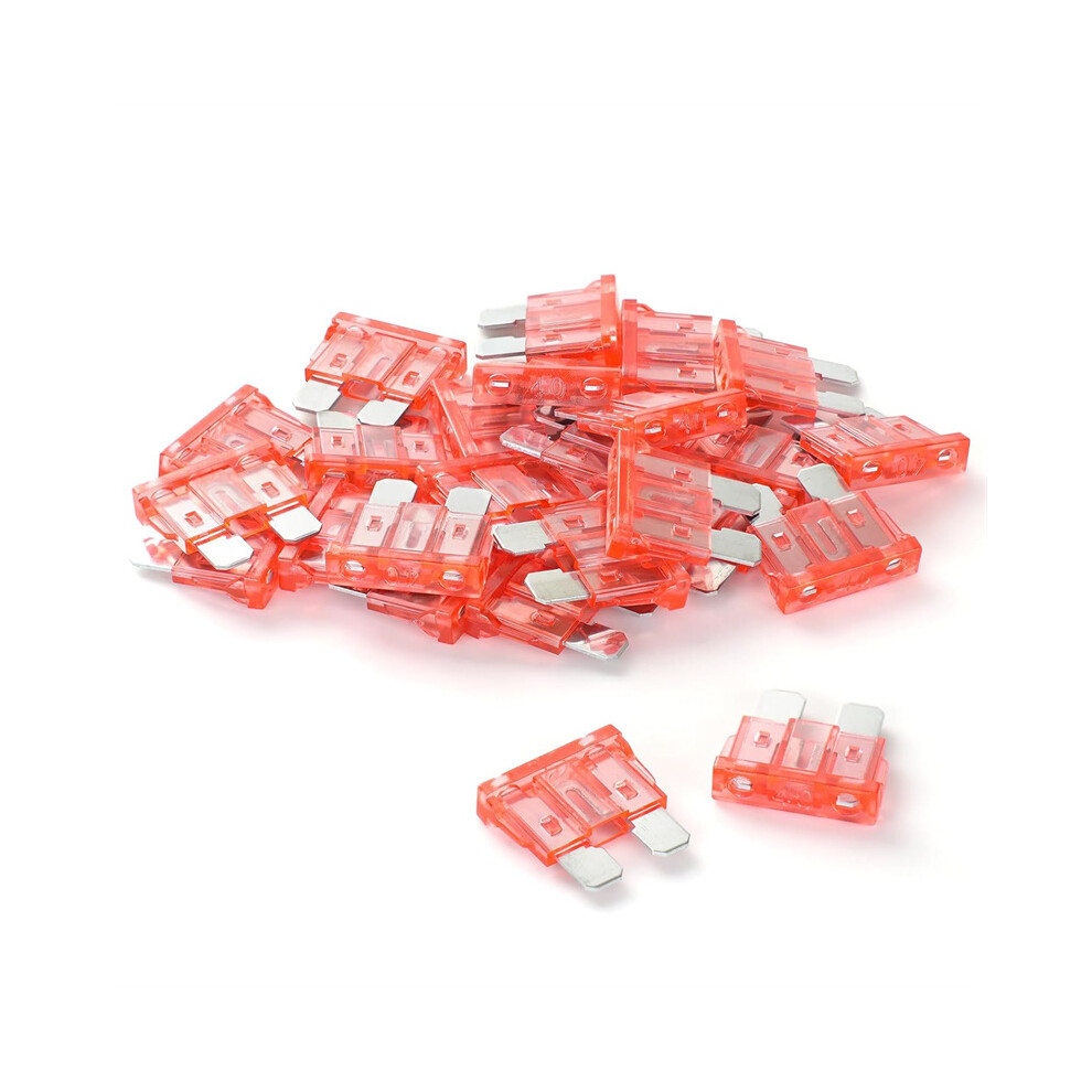 (40A) 100Pcs Automotive Fuse 5A/10A/15A/25/40A Atc/Ato Fuse For Caravan Boat Suv 110691670267