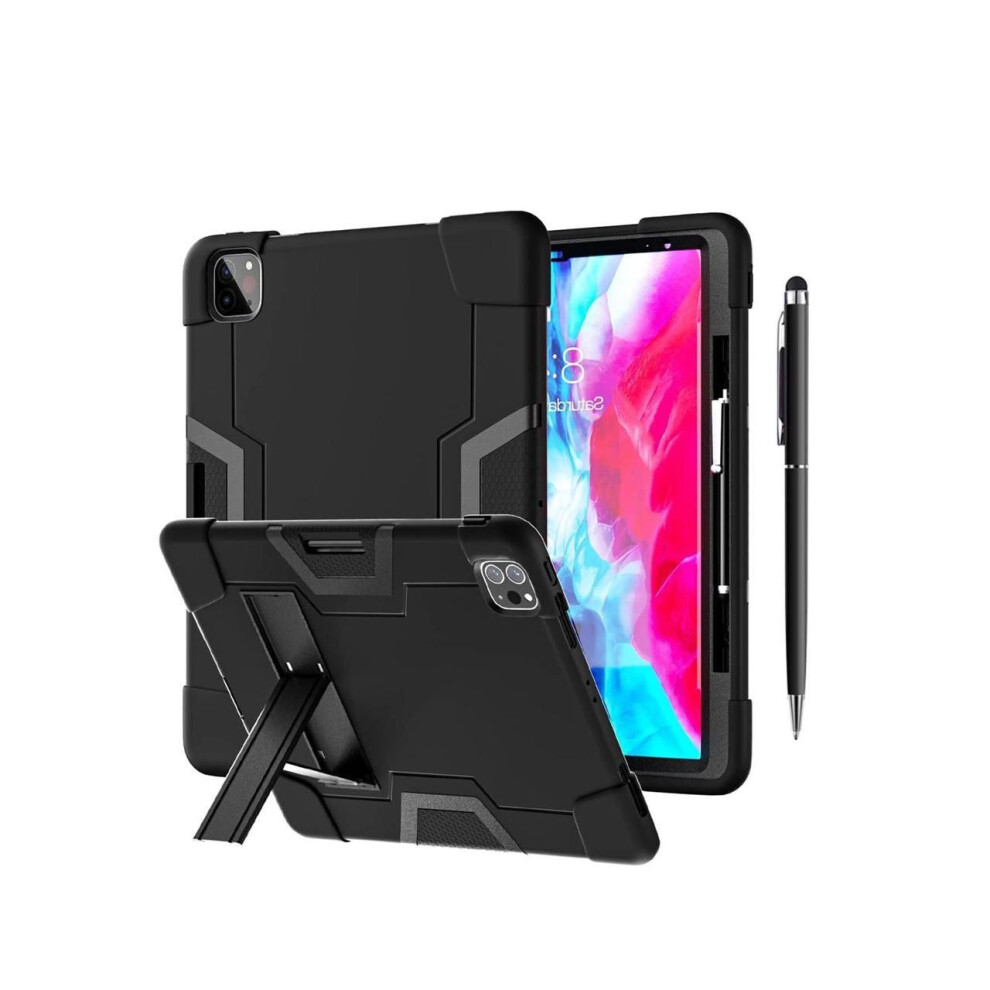 Case For Ipad Pro 12.9 Inch 2022 2021 2020 2018 With Kickstand, Heavy Duty Shockproof Protective Cover With Pencil Holder, Stylus Pen 609808379020