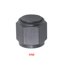 (AN8) 6/8/10/12-AN Female Flare Cap Port Plug Block Off Fitting Nut Adapter Aluminum