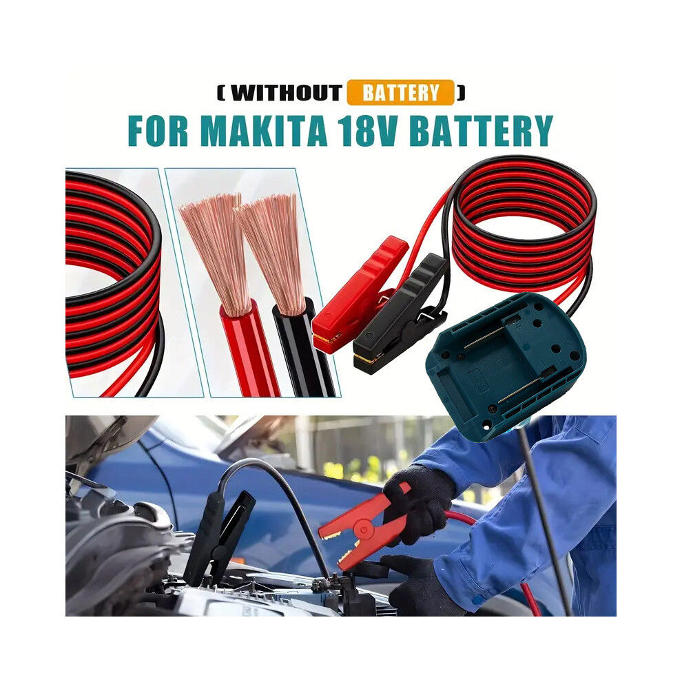 Car Battery Igniter Automotive Emergency Power 12Awg Cable Jumper Starter Jump Kit For Makita 18V Battery 110691671974