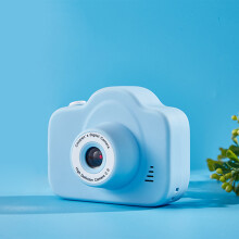 (HD single shot-sky blue) Children's Camera 1080p Digital Camera Hd Mini Camera Children's Birthday Gift