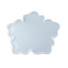 25-26 Farfi Diy Handmade Flowers Shape Crystal Silicone Epoxy Coaster Craft Decoration Mold