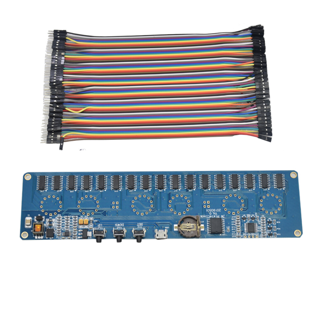 (Micro Usb) Stm8s005 Control Dc 12V 1A Electronic In14 Nixie Tube Digital Led Clock Circuit Board Pcba Rgb Lamp Clock Chip Ic Micro Usb 110691704474