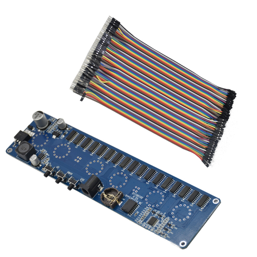 (12V Power Interface) Stm8s005 Control Dc 12V 1A Electronic In14 Nixie Tube Digital Led Clock Circuit Board Pcba Rgb Lamp Clock Chip Ic Micro Usb 110691704481