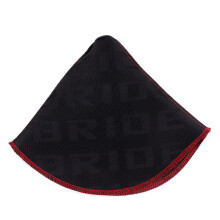 (Black) Shifter Boot Cover Bride Racing Hyper Fabric Shift Knob MT/AT Stitches for Honda