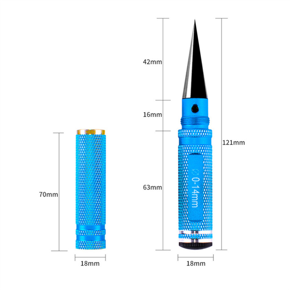 (Blue) Rc Car Body Enclosure Expansion Hole Cutter 0-14Mm Reamer Set Tool Diy For Car Blue 110691705228