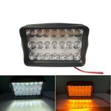 Motorcycle 21LED Bi-color Spotlight 21 Beads Motorcycle Lights Spotlights Fog Lights LED Headlights