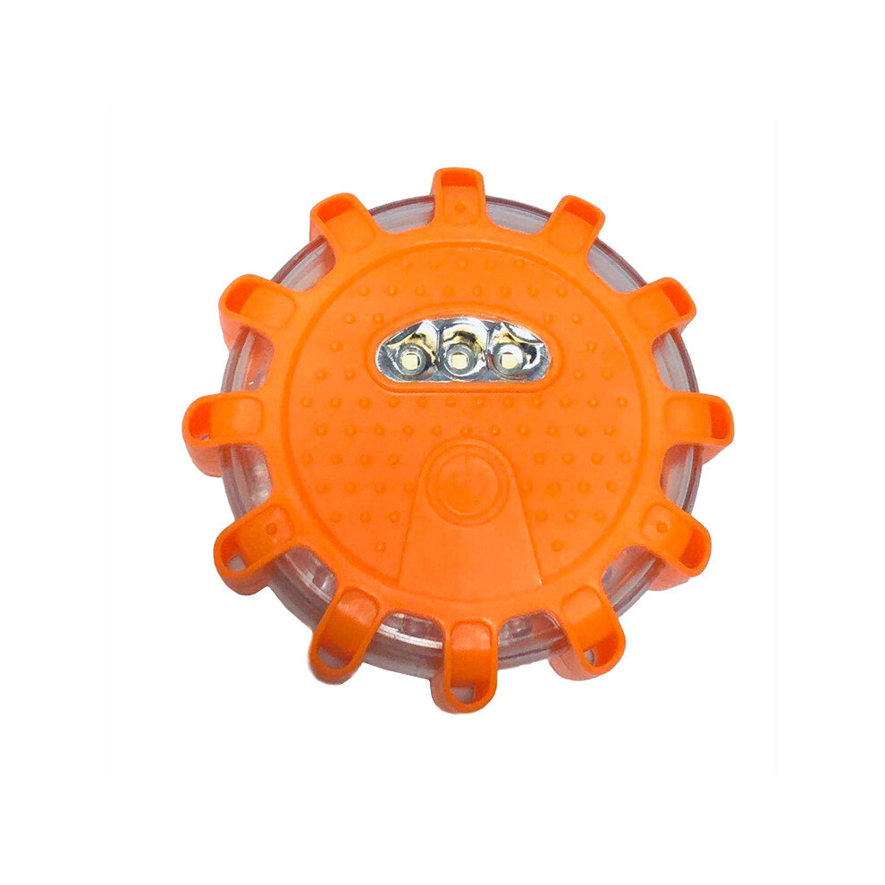 (Orange) 12+3 Led Rotating Strobe Warning Light | Emergency Road Hazard Beacon & Traffic Safety Alert 113121876666