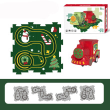 (Christmas Series-5pcs) Christmas Race Track Car Toy Set | DIY Flexible Car Play Set for Kids | Gift Idea