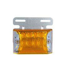 (Yellow) 2PCS three-sided side light 28LED truck spot light with bracket truck 12-24VMK-167