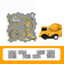 (Engineering Series-5pcs) Christmas Race Track Car Toy Set Car Play Set DIY Kids Flexible Track Cars Gift