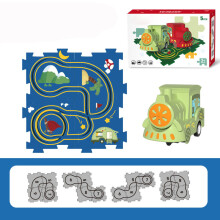 (Outdoor Series-5pcs) Christmas Race Track Car Toy Set Car Play Set DIY Kids Flexible Track Cars Gift