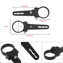 (1.75 inch (pair)) 2 Pack 1.75 Inch Mounting Brackets Pinch Bumper Roll Bar Roof for LED Light Bars for UTV Cars Motocross