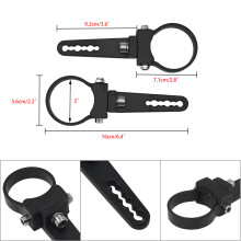 (2 inch (pair)) 2 Pack 1.75 Inch Mounting Brackets Pinch Bumper Roll Bar Roof for LED Light Bars for UTV Cars Motocross