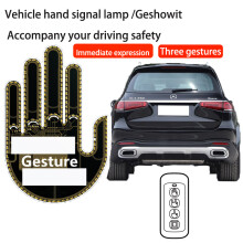 Illuminated Gesture light Car Rear Windshield Indicator Light Sign Language Lamp