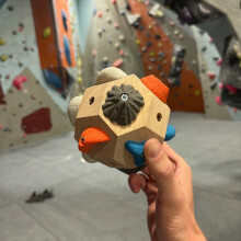 Handcrafted Giant Wooden Boulder Block - DIY Finger Strength Training Ball