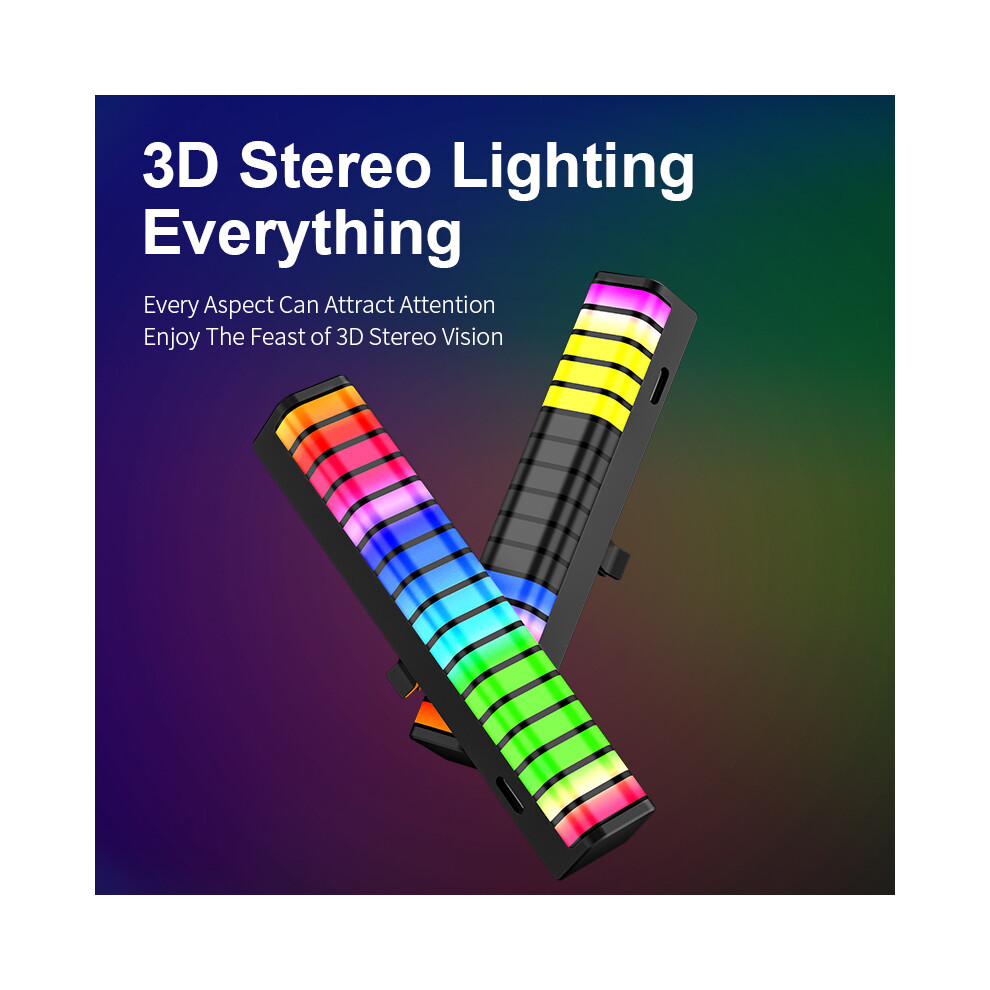 Rgb Car Ambient With Aroma & Sound Control, Air Vent Rhythm Bar Light 123643774937