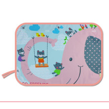 (Pink Elephant) Car Sunscreen Shade - Heat Insulation Curtain for Vehicle Windows