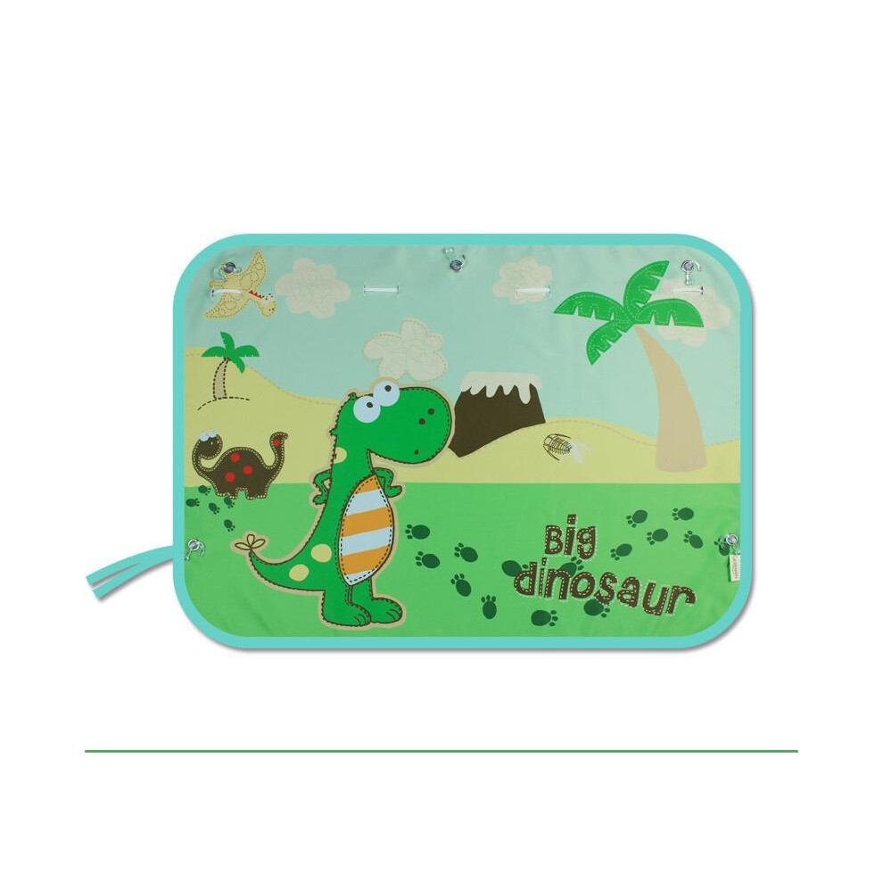 ( Dinosaur) Sunscreen Sunshade Sunscreen Heat Insulation Sunshade Car Curtain Green 110691672971