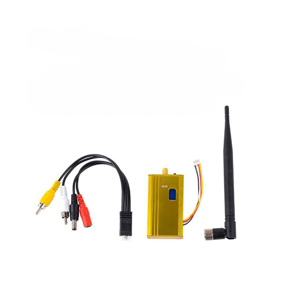 (Transmitter) 1.2G 1.5W Wireless 1500Mw Av Transmitter Receiver Kit Rc Fpv Cctv Video Camera Light 110691705303